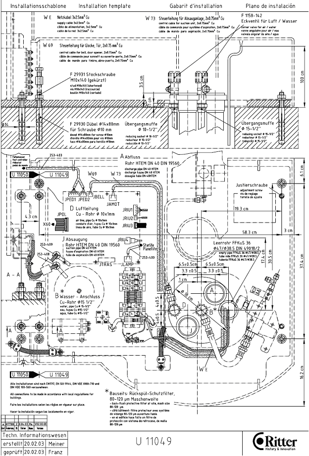 Точка подвода коммуникаций Ritter Contact Точка подвода коммуникаций Ritter Contact